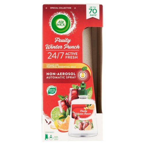 Air Wick Active Fresh készülék és utántöltő - Gyümölcsös Téli Puncs