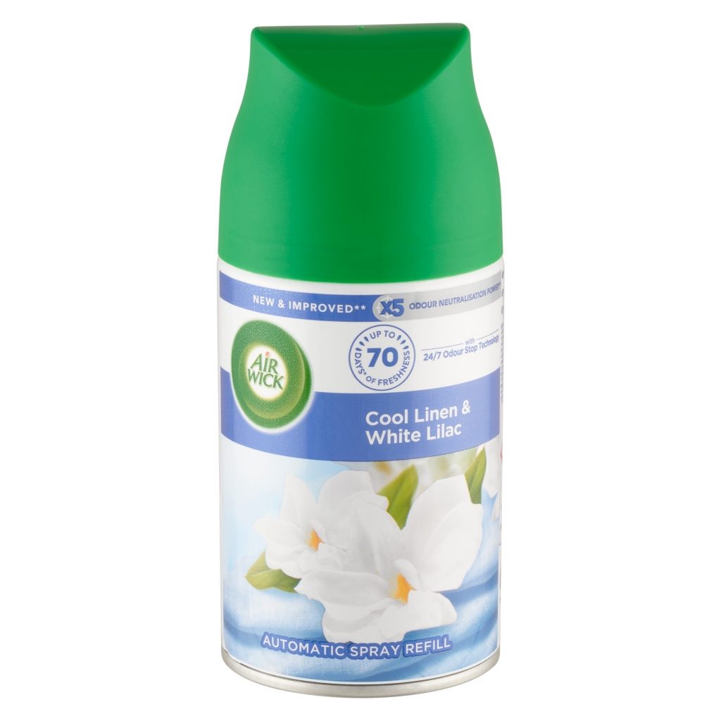 Air Wick Freshmatic Automata Légfrissítő spray utántöltő, Friss Ruha és Fehér Liliom (250 ml)