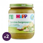 Hipp BIO spenótos burgonyapüré, 6 hó+ (2x125 g)