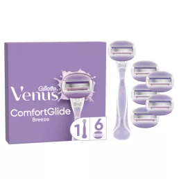   Gillette Venus ComfortGlide Női Borotva 6 db Borotvabetéttel