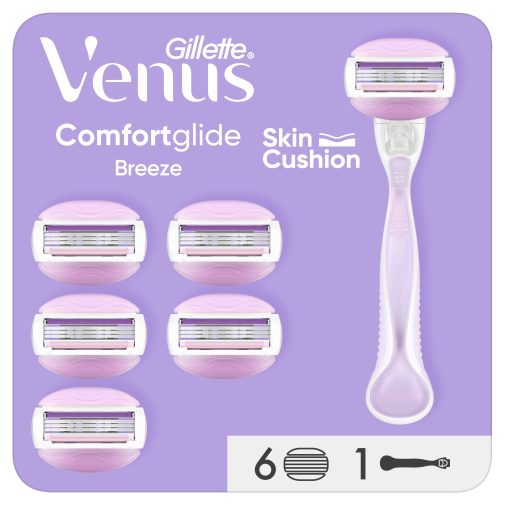 Gillette Venus ComfortGlide Női Borotva 6 db Borotvabetéttel