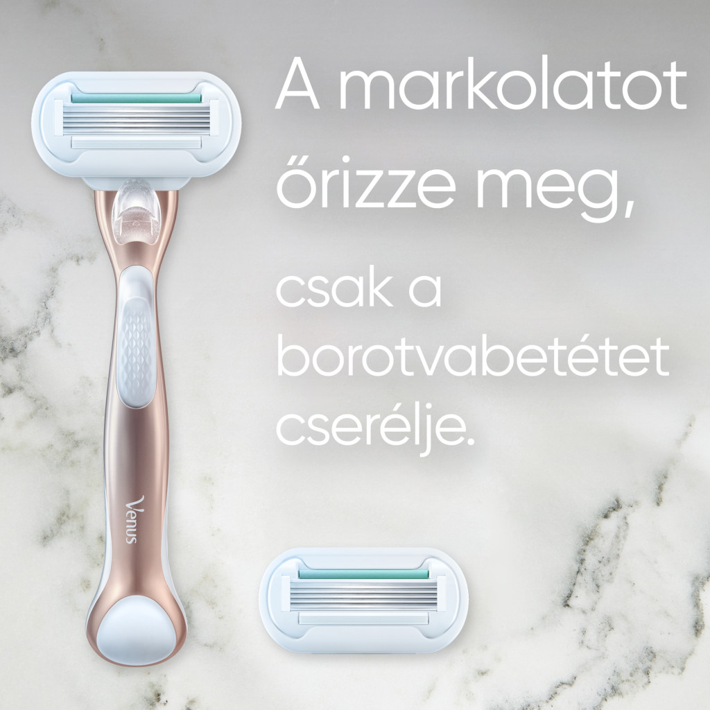 Gillette Venus Delux Smooth Sensitive Női Borotva 9 db Borotvabetéttel