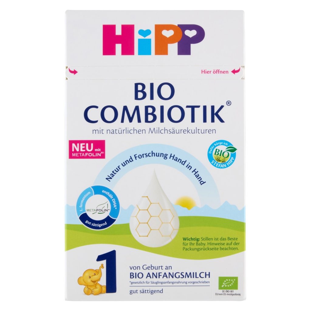 Hipp 1 BIO Combiotik tejalapú, anyatej-helyettesítő tápszer 0 hó+ (600 g)