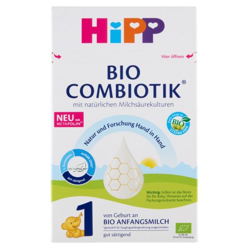 Hipp 1 BIO Combiotik tejalapú, anyatej-helyettesítő tápszer 0 hó+ (600 g)