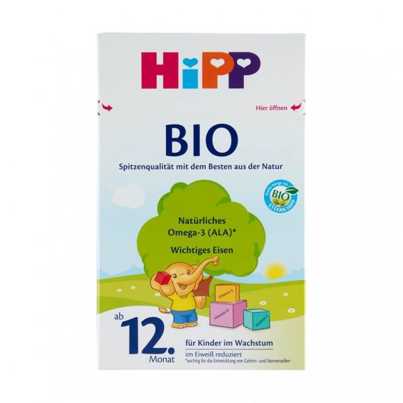 CSOMAGOLÁSSÉRÜLT - Hipp 4 BIO tejalapú gyermekital 12 hó+ (600 g)