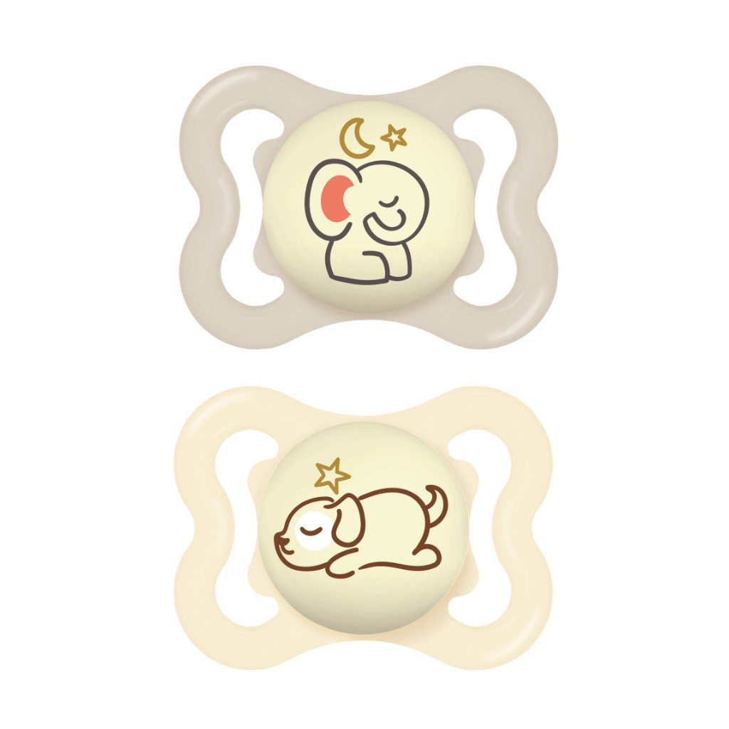 MAM Supreme Night világítós szilikon játszócumi 0 hó+, 2db (unisex)