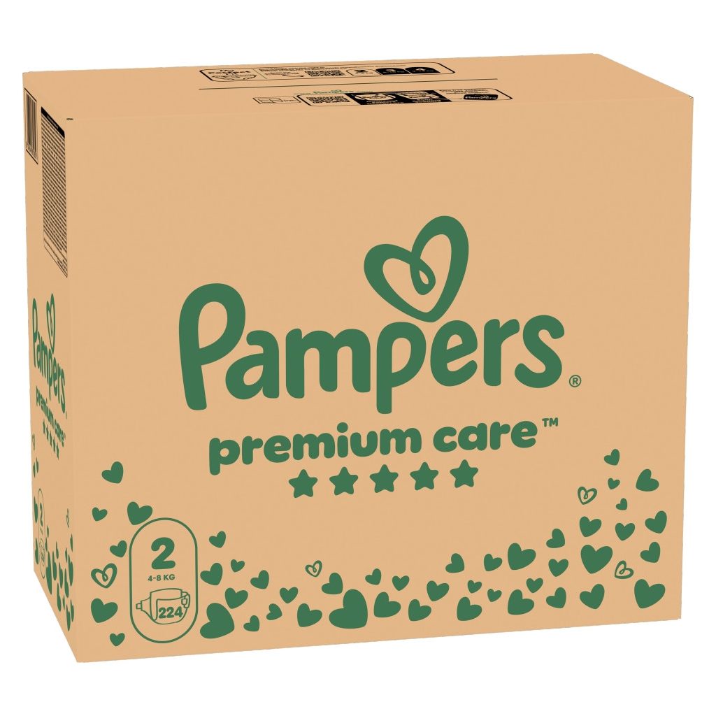Pampers Premium Care pelenka 2, 4-8 kg, HAVI PELENKACSOMAG 224 db