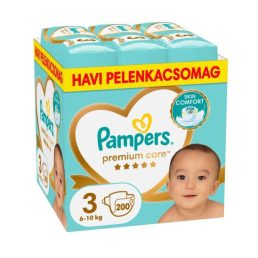   Pampers Premium Care pelenka 3, 6-10 kg, HAVI PELENKACSOMAG 200 db