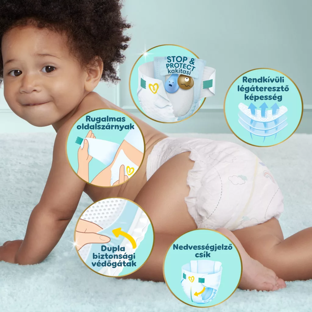 Pampers Premium Care pelenka 4, 9-14 kg, HAVI PELENKACSOMAG 174 db