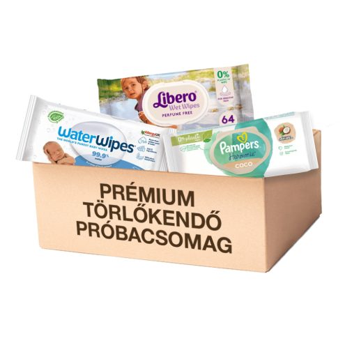 Prémium nedves törlőkendő próbacsomag