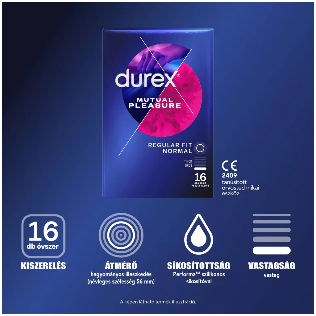 Durex Mutual Pleasure késleltető óvszer (16 db)