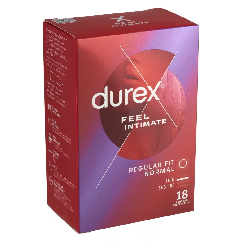 Durex Feel Intimate vékonyfalú óvszer (18 db)