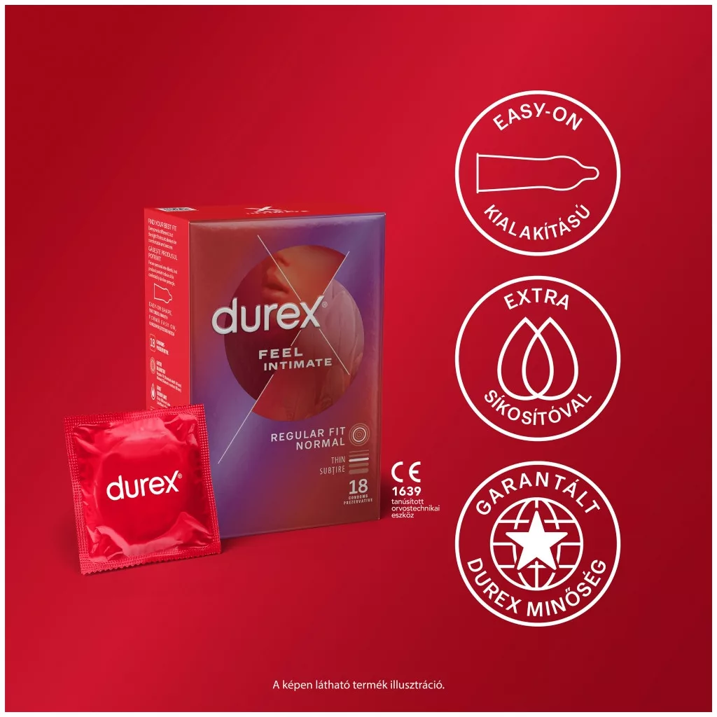 Durex Feel Intimate vékonyfalú óvszer (18 db)