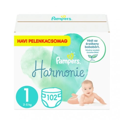 Pampers Harmonie pelenka 1, 2-5 kg, 102 db