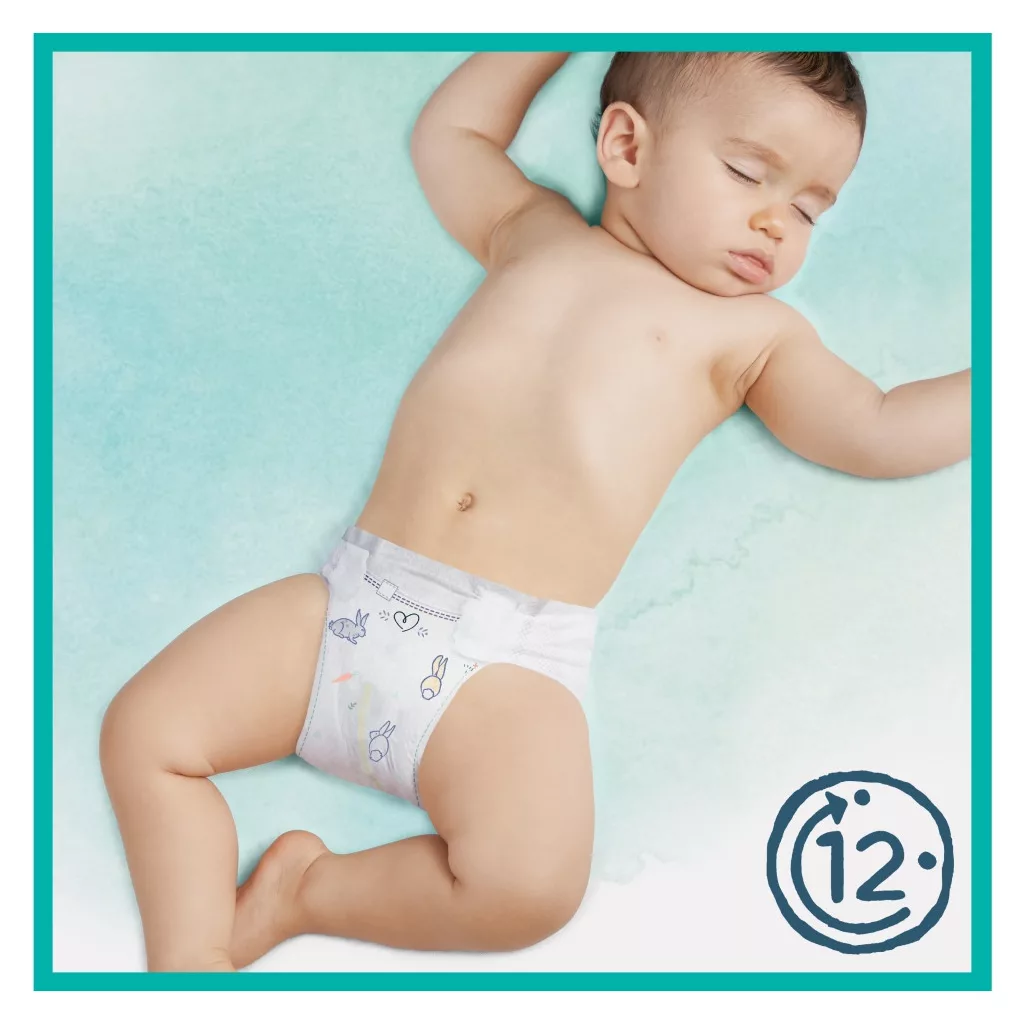 Pampers Harmonie pelenka 1, 2-5 kg, 102 db + AJÁNDÉK Baba az autóban matrica