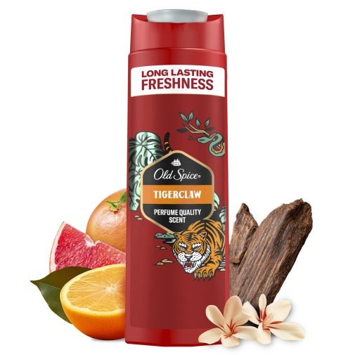 Old Spice Tiger Claw 3 az 1-ben tusfürdő és sampon férfiaknak (400 ml)