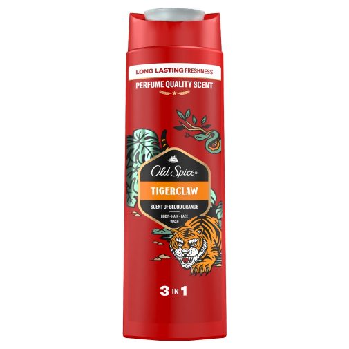 Old Spice Tiger Claw 3 az 1-ben tusfürdő és sampon férfiaknak (400 ml)