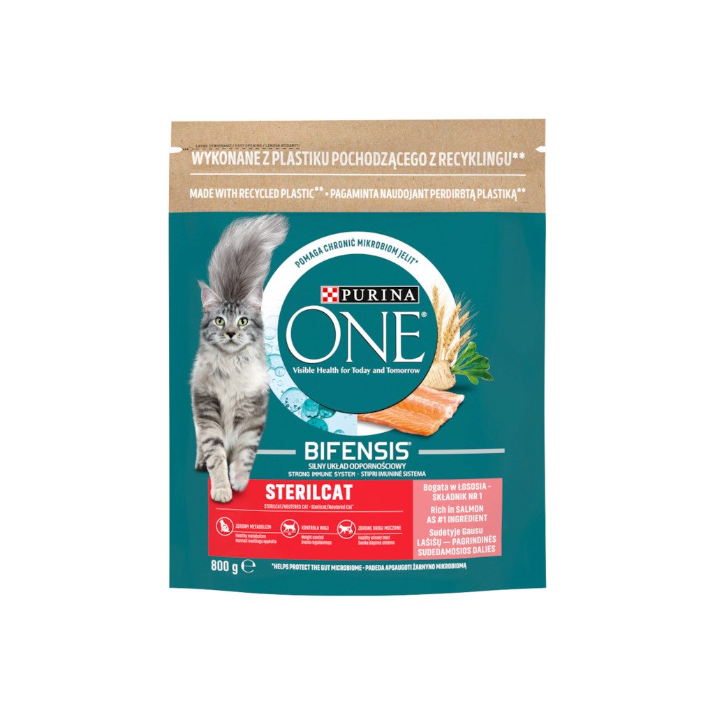 Purina One Sterilcat száraz macskaeledel lazaccal (800 g)