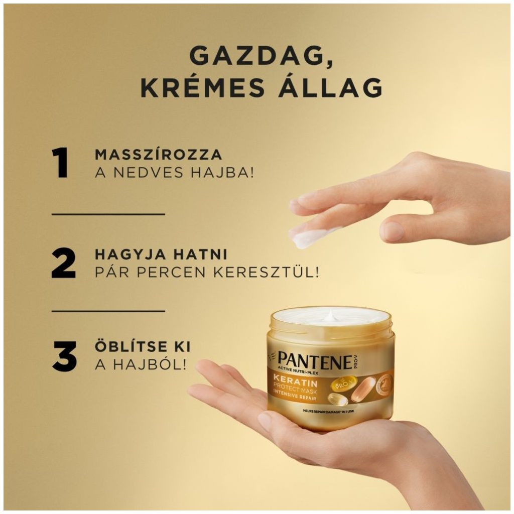 Pantene Pro-V Infinitely Long Keratin Protect Maszk Hosszú Elgyengült Hajra (300 ml)