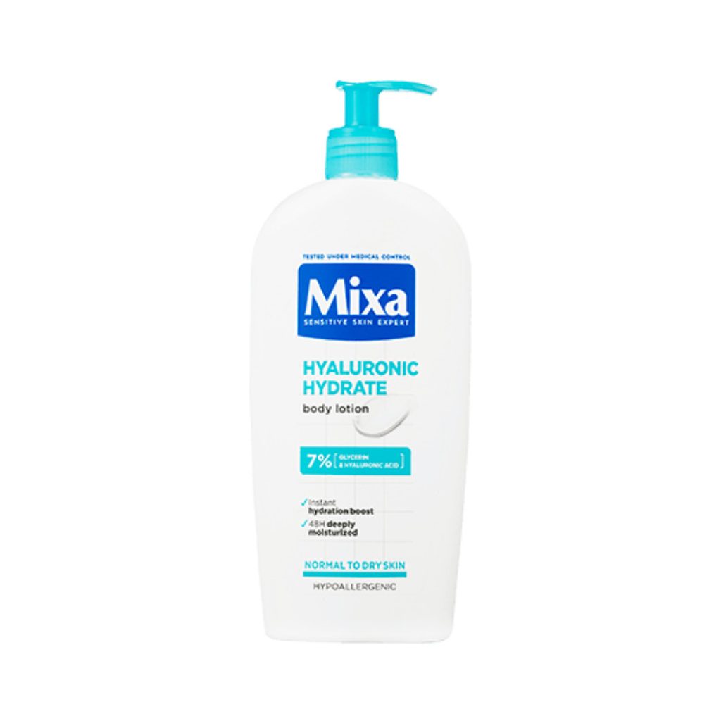 Mixa Hyaluronic Hydrate intenzíven hidratáló testápoló normál és száraz bőrre (400 ml)