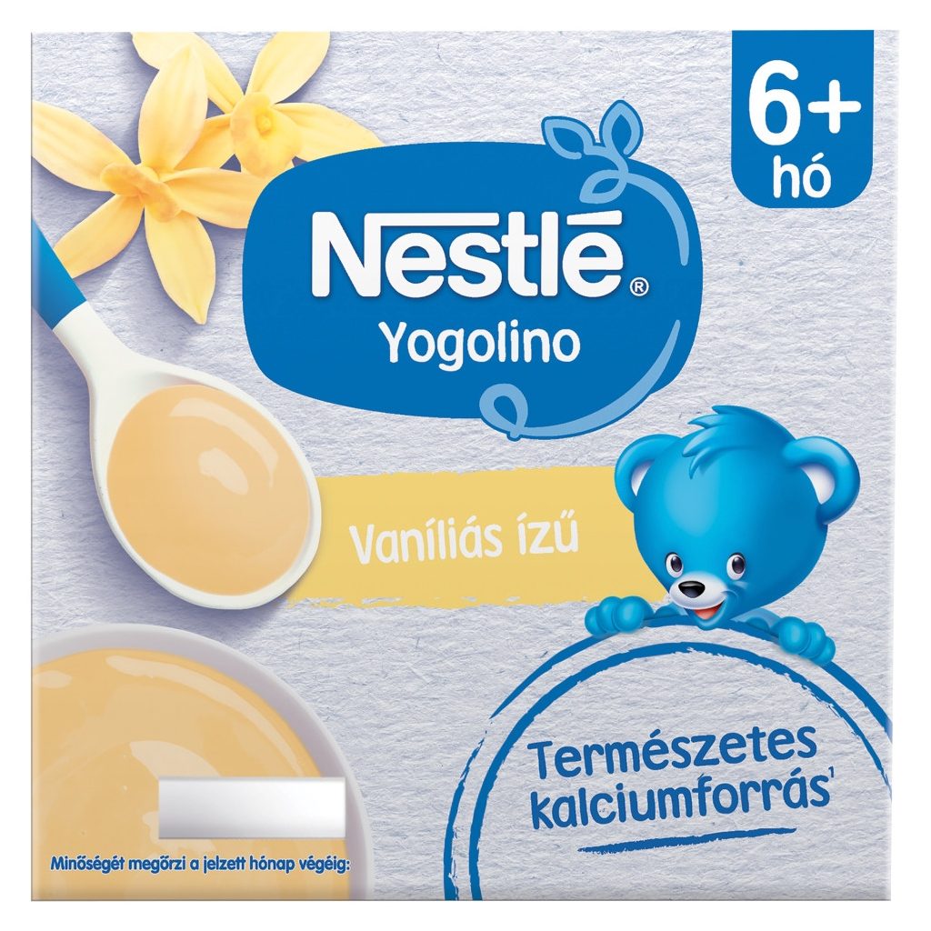 Nestlé Yogolino vaníliás ízű babapuding 6-36 hónapos korig (4x100 g)
