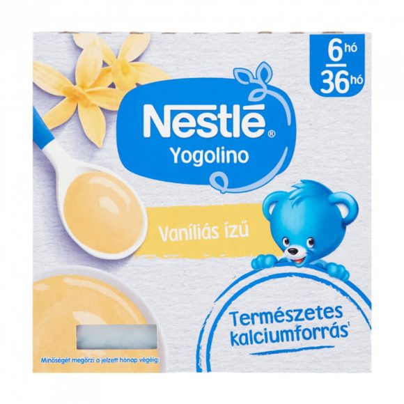 Nestlé Yogolino vaníliás ízű babapuding 6-36 hónapos korig (4x100 g)