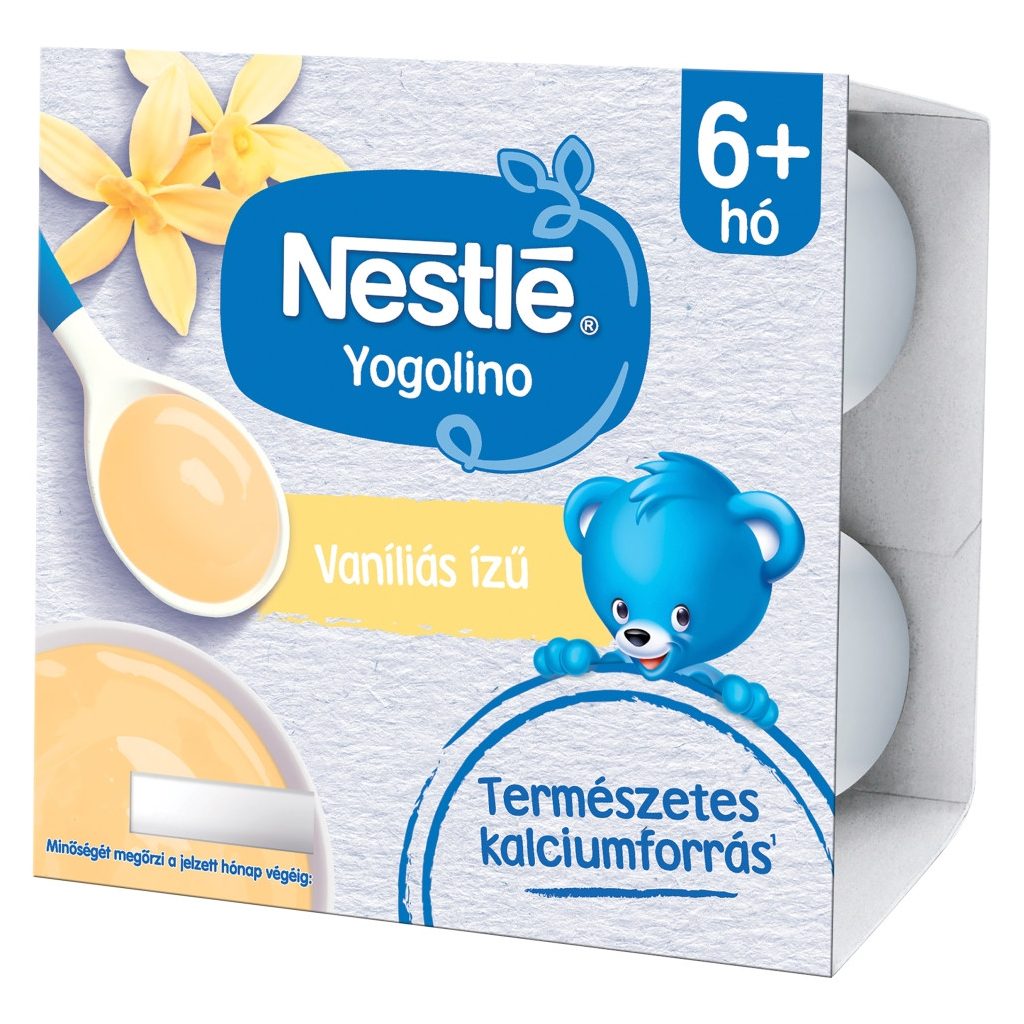 Nestlé Yogolino vaníliás ízű babapuding 6-36 hónapos korig (4x100 g)
