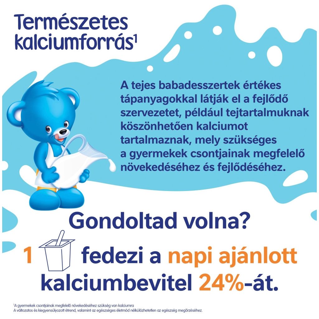 Nestlé Yogolino vaníliás ízű babapuding 6-36 hónapos korig (4x100 g)