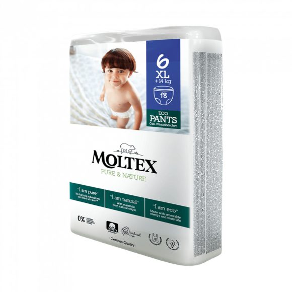 MOLTEX Pure&Nature öko bugyipelenka, XL 6, 14 kg+, 18 db