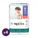 MOLTEX Pure&Nature öko bugyipelenka, XL 6, 14 kg+ HAVI PELENKACSOMAG 72 db