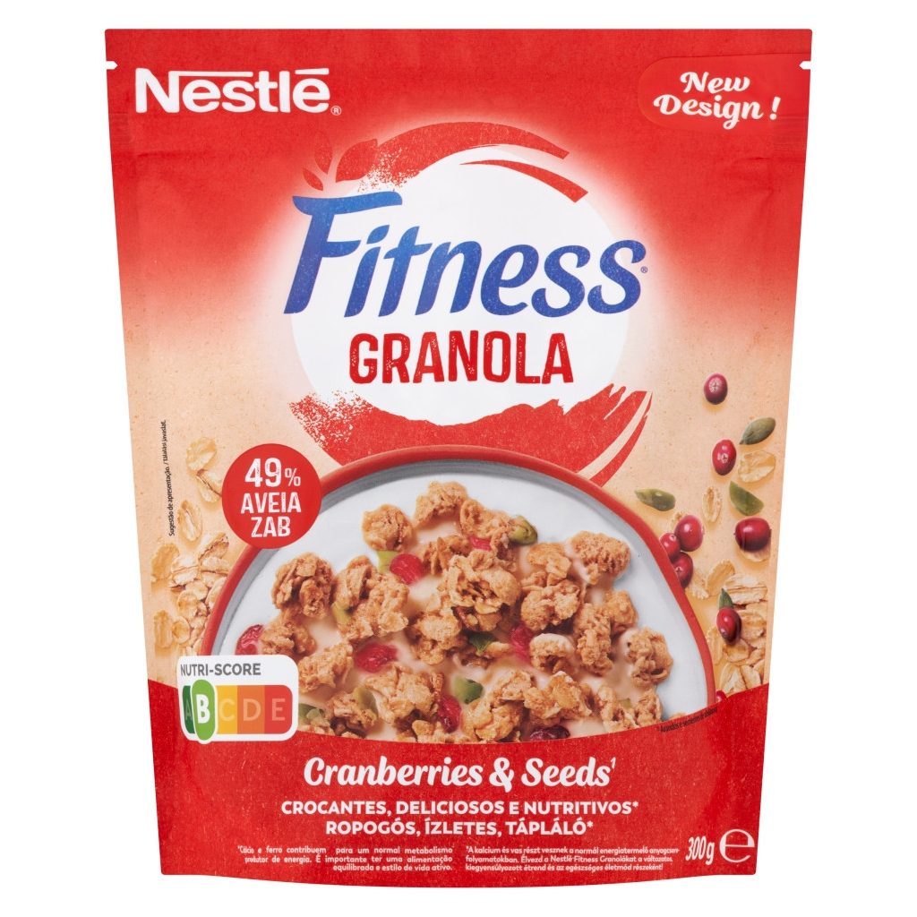 Nestlé Fitness Granola Cranberry - áfonyával, tökmaggal és ásványi anyagokkal (300 g)