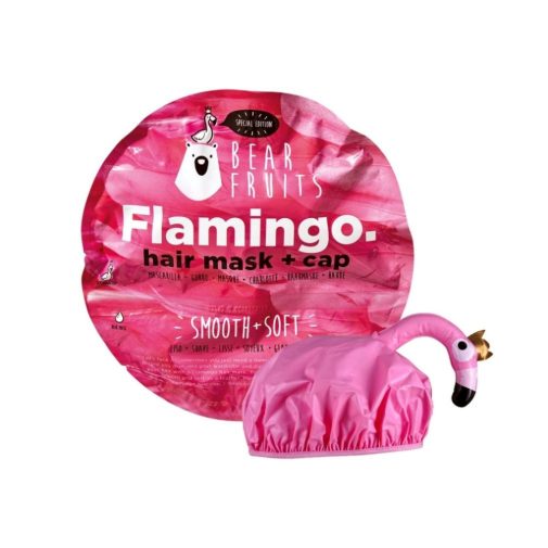 Bear Fruits Hajmaszk és Zuhanysapka - Flamingó