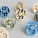 Bibs Studio PIN Colour, 6-18 hó, 2 db (acélkék mix)