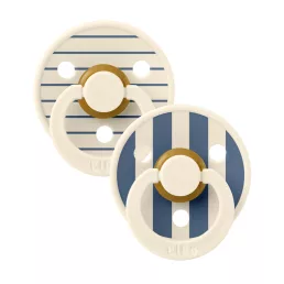 Bibs Studio PIN Colour, 0-6 hó, 2 db (acélkék mix)