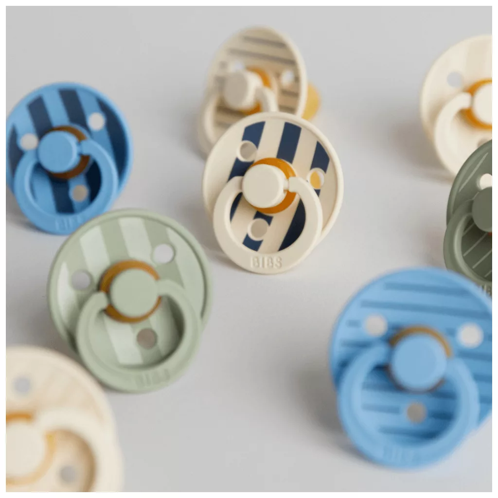 Bibs Studio PIN Colour, 0-6 hó, 2 db (acélkék mix)