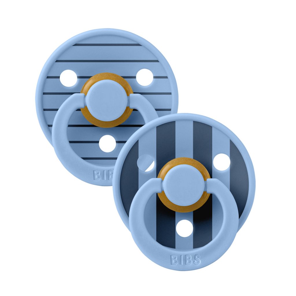 Bibs Studio PIN Colour, 0-6 hó, 2 db (égkék mix)