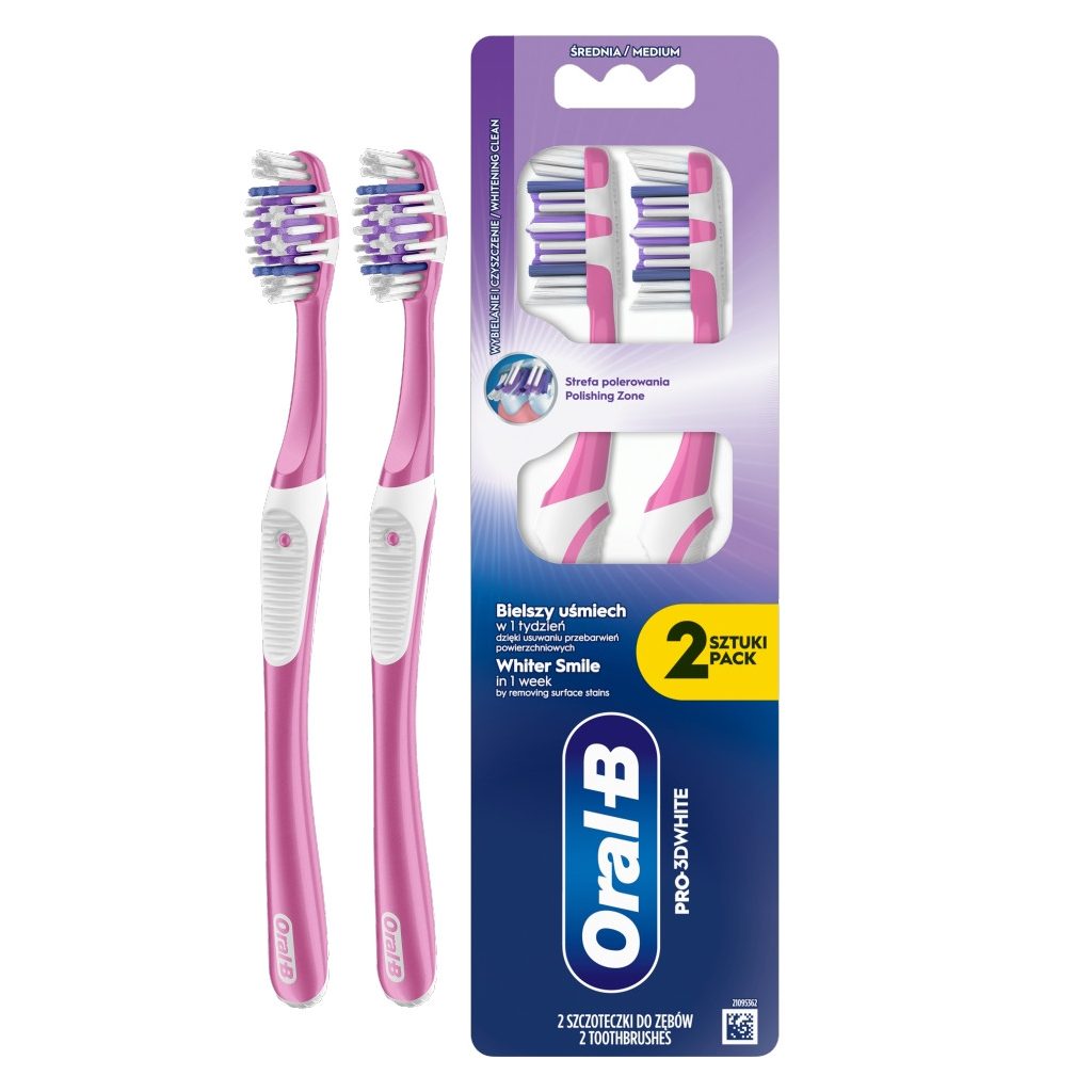 Oral-B Pro-3D White fogkefe (2 db)