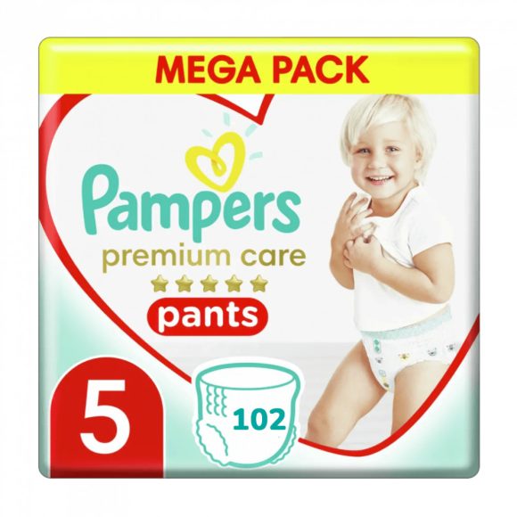 Pampers Premium Care Pants bugyipelenka, Junior 5, 12-17 kg, 102 db