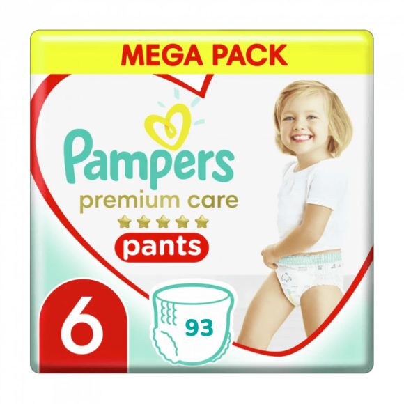 Pampers Premium Care Pants bugyipelenka, Junior+ 6, 15 kg+, 93 db