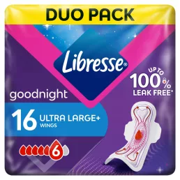   Libresse Ultra Goodnight Large Wings egészségügyi betét (2x8 db)