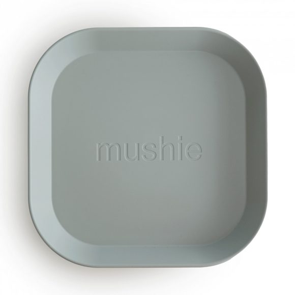 Mushie négyzetes lapostányér (zsálya)