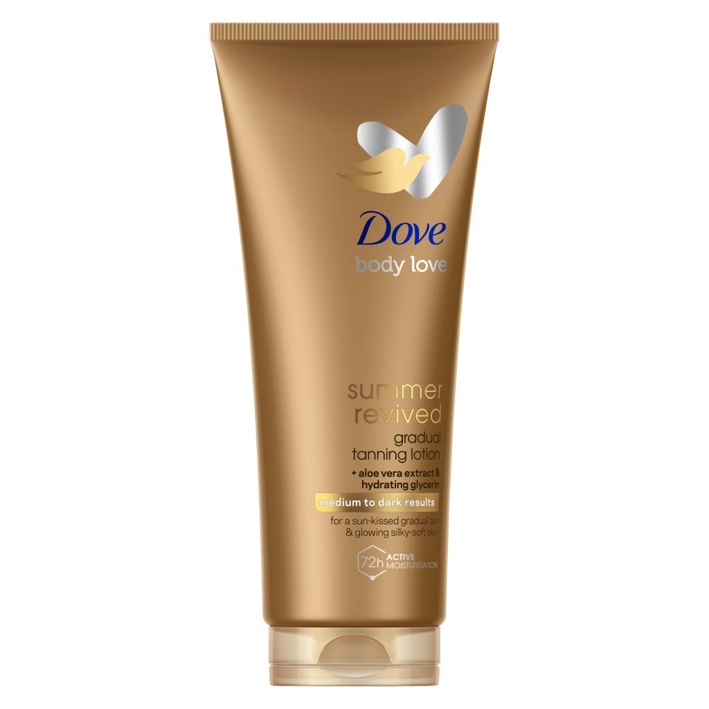 Dove DermaSpa Summer Revived önbarnító testápoló normál-sötét bőrre (200 ml)