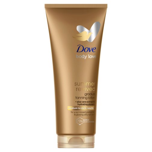 Dove DermaSpa Summer Revived önbarnító testápoló normál-sötét bőrre (200 ml)