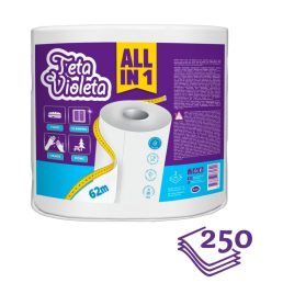   Violeta ALL IN 1 MAXI háztartási papírtörlő, 2 rétegű, 1 tekercs (250 lap)