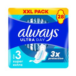   Always Ultra Super Extra egészségügyi szárnyas betét, 3-as méret (28 db)