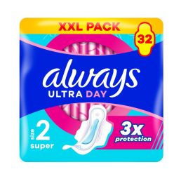   Always Ultra Day Super egészségügyi szárnyas betét, 2-es méret (32 db)