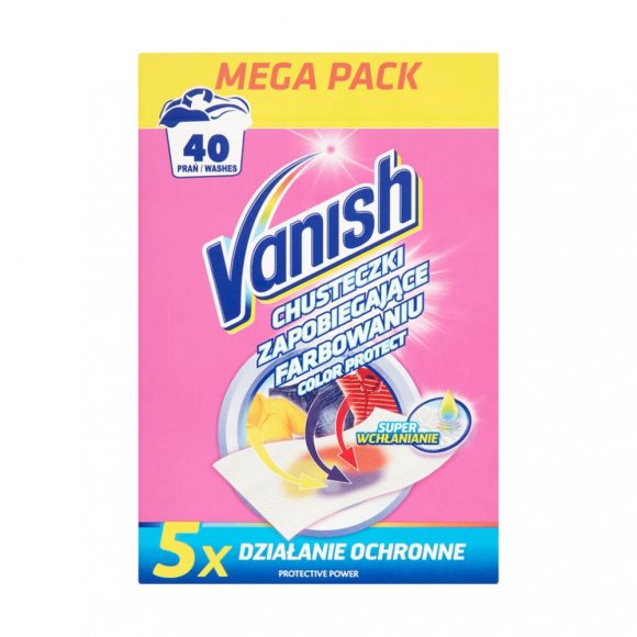 Vanish Színvédő Kendő, 20 db, (40 mosás)