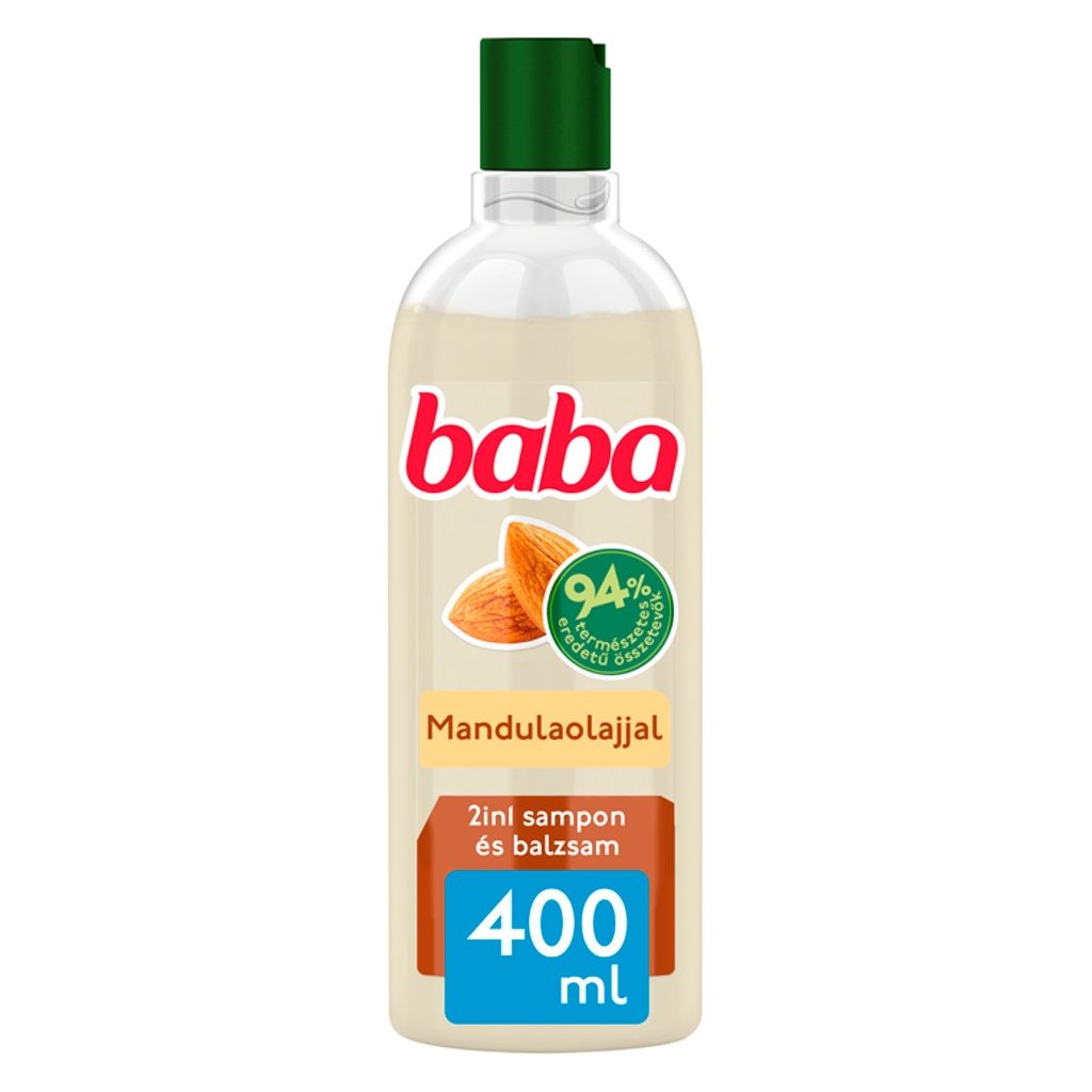 Baba 2in1 sampon és balzsam mandulaolajjal minden hajtípusra 400 ml