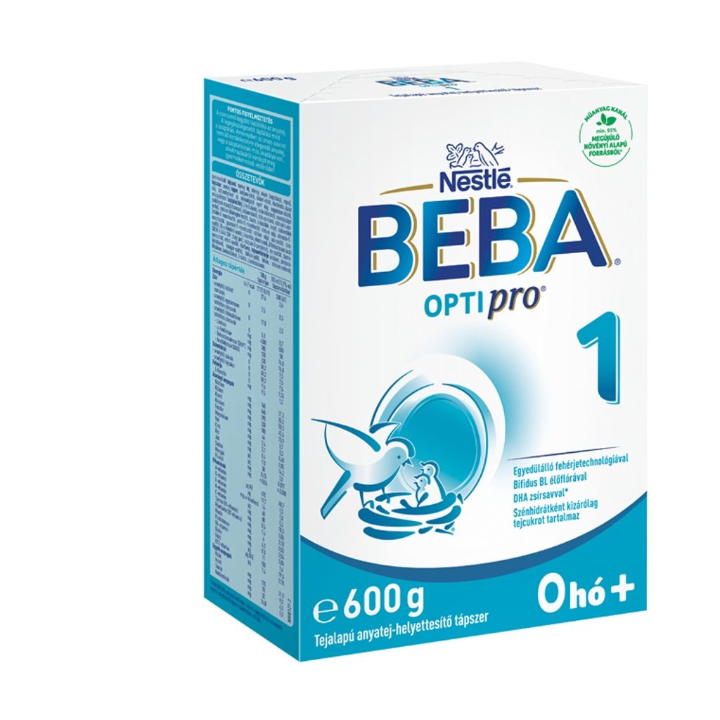 BEBA OptiPro 1 tejalapú anyatej-helyettesítő tápszer 0 hó+ (600 g)