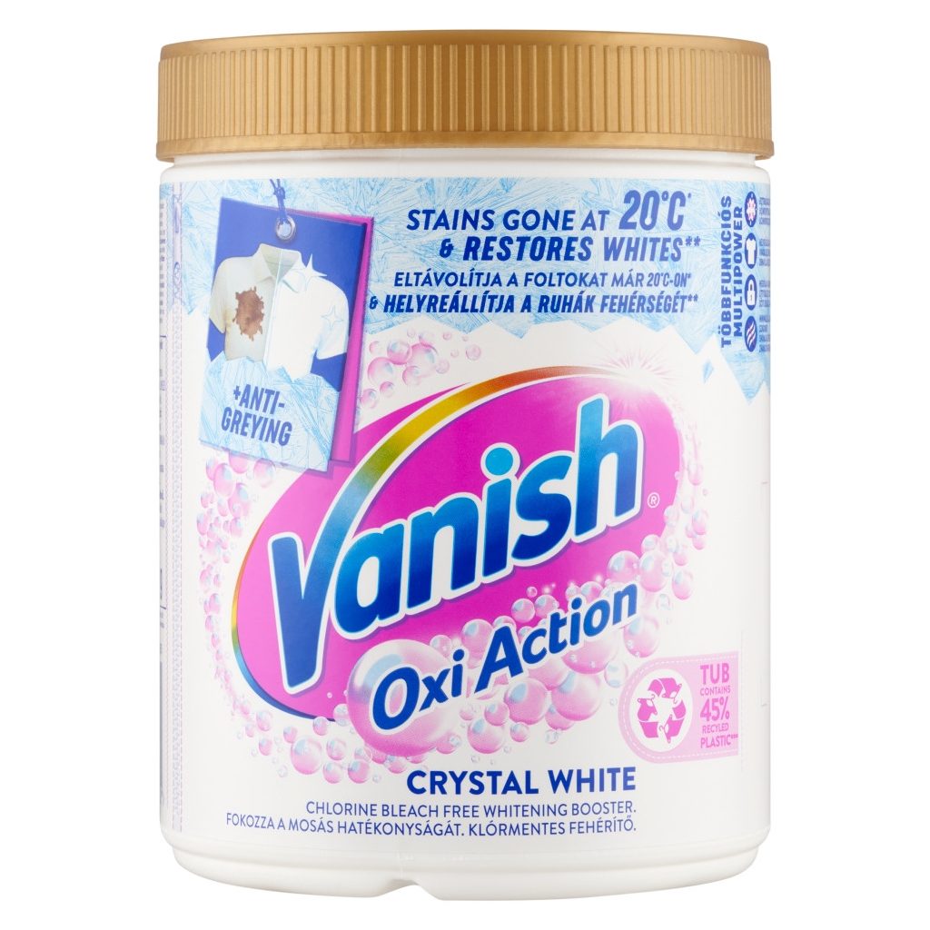 INGYENES  SZÁLLÍTÁS - Vanish Oxi Action folteltávolító és fehérítő por (970 g)